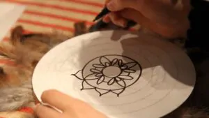 pintar un mandala en la pared